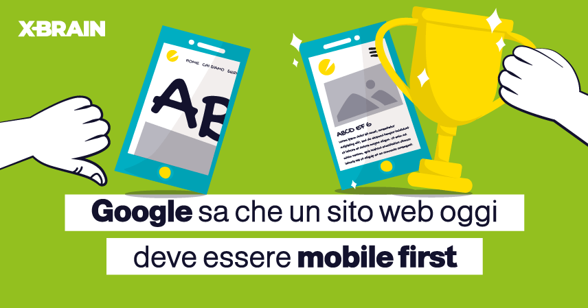 Google sa che un sito web oggi deve essere mobile first